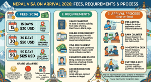 Nepal Visa on Arrival 2026: Fees, Requirements & Process