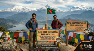 Best Nepal group tour package from Bangladesh 2026 - Triple Like Local Himalayan adventure